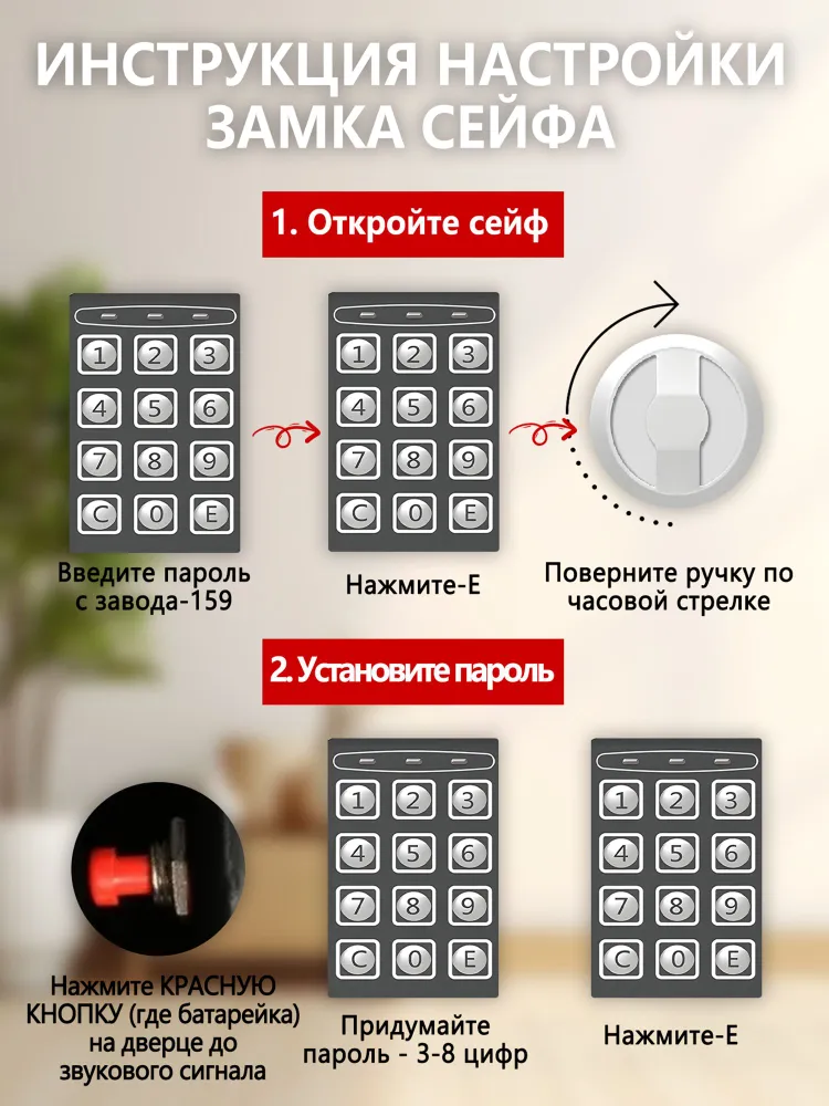 Сейф для денег и документов